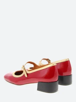 Chie Mihara - Idan Shoes in Rojo and Champagne
