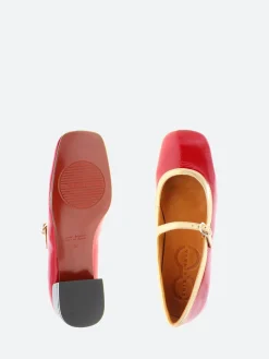Chie Mihara - Idan Shoes in Rojo and Champagne