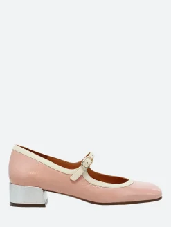Chie Mihara - Idan Shoes in Pink and Leche