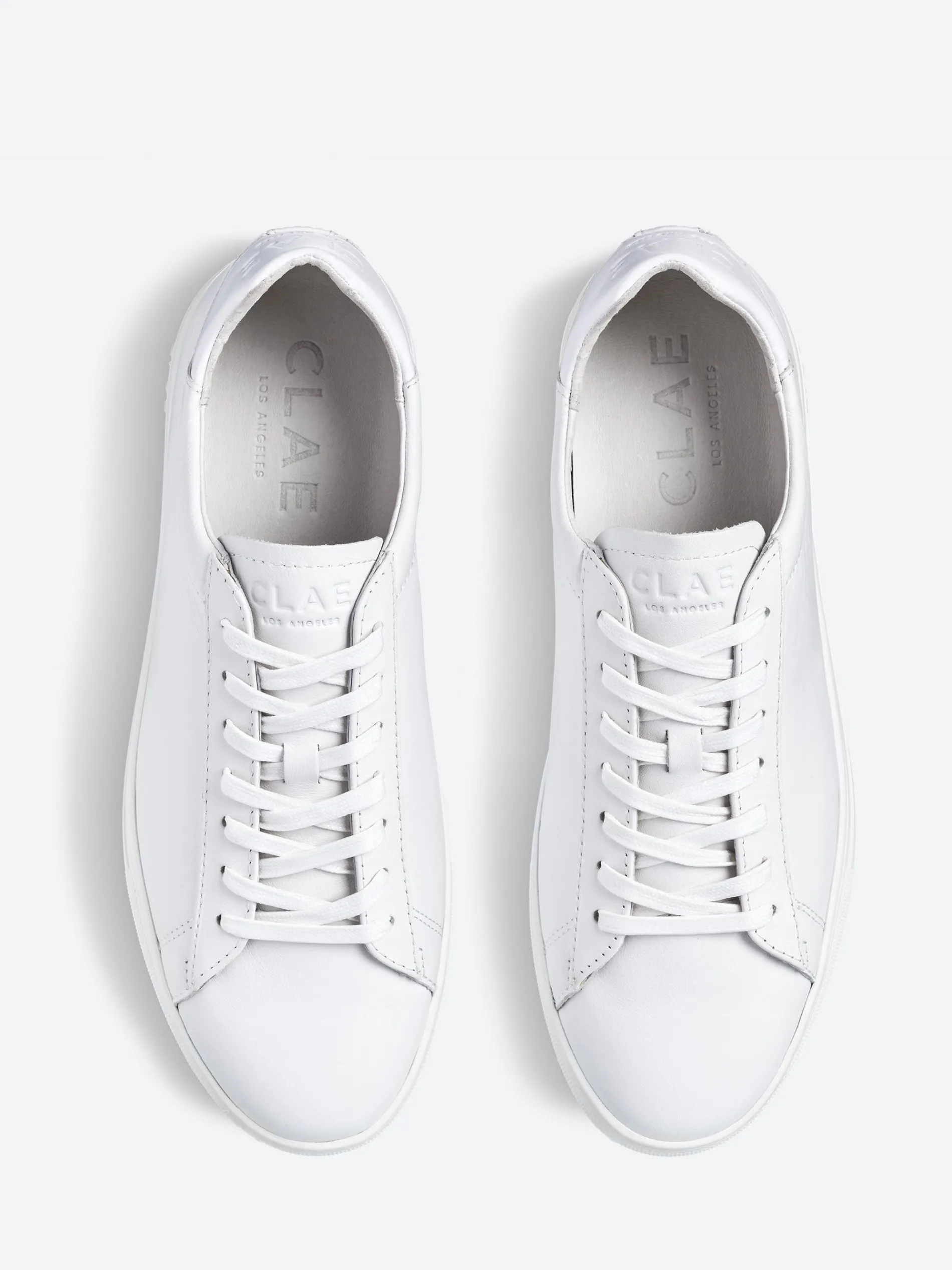 CLAE - Bradley in Triple White Leather