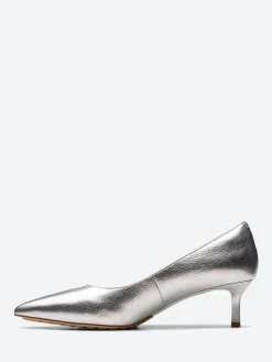 Clarks - Adela Court Heel in Silver
