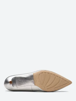 Clarks - Adela Court Heel in Silver