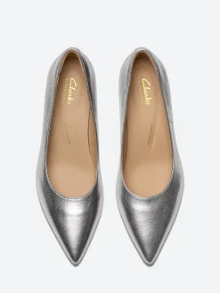 Clarks - Adela Court Heel in Silver