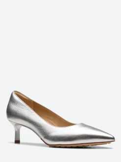 Clarks - Adela Court Heel in Silver