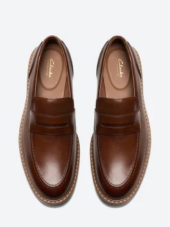 Clarks - Aldwin Step Loafer in Mid Tan Leather