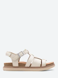 Clarks - Arwell Sun in Cream Leather