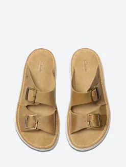 Clarks - Solsbury Strap in Dark Sand Leather