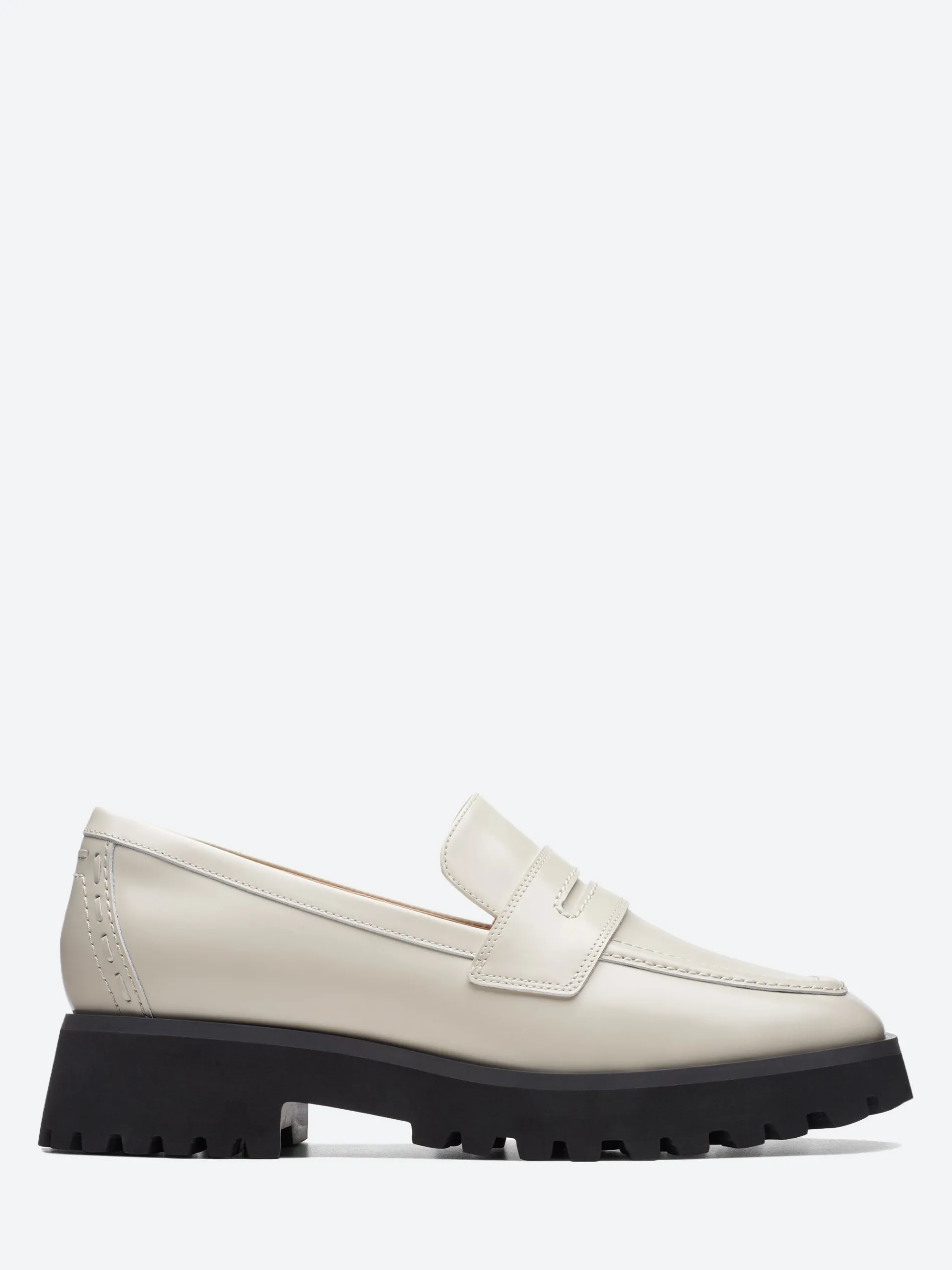 Clarks - Stayso Edge Loafer in Ivory Leather