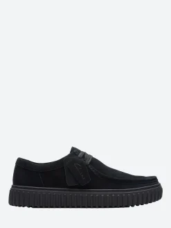 Clarks - Torhill Lo in Black Suede