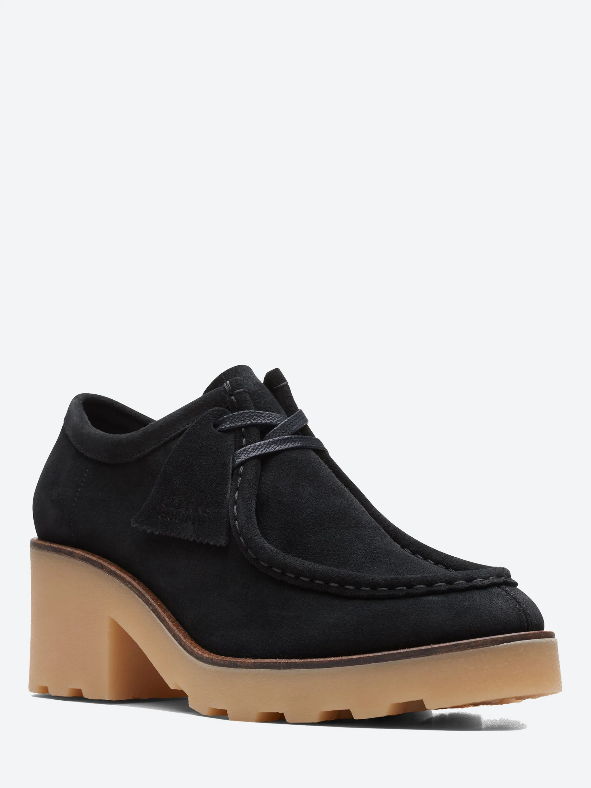 Clarks Originals - Wallabee Block in Black Suede