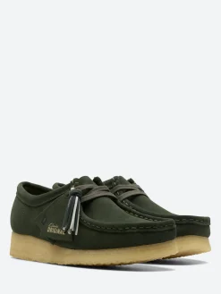 Clarks Originals - Women's Wallabee in Forest Green Suede