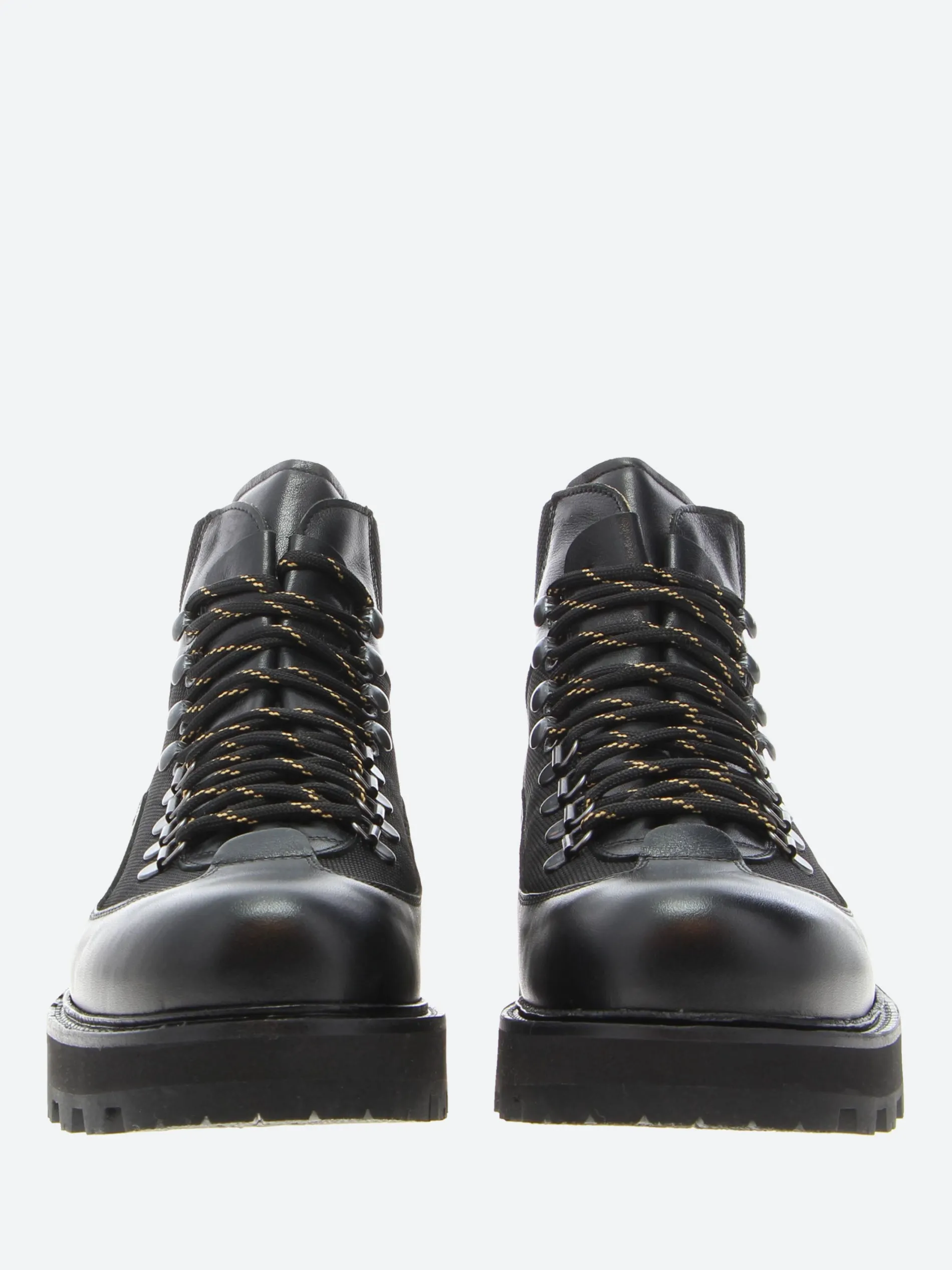 Climb - Aspen Hiking Boots in Black Nappa and K-Teck