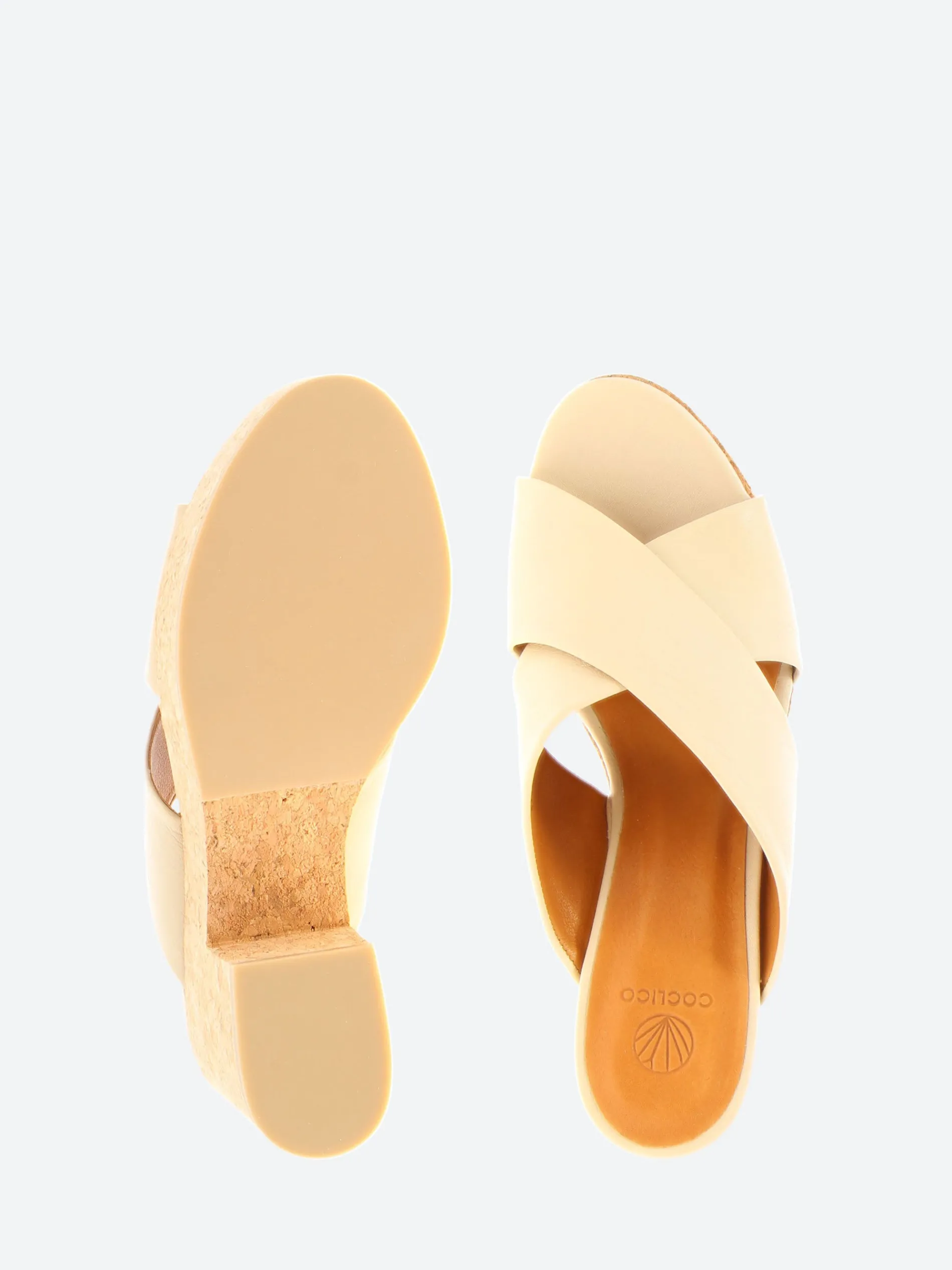 Coclico - Bing Wedge in Latte Macchiato Leather
