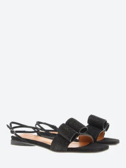 Coclico - Florance Sandal in Black Shimmer Suede