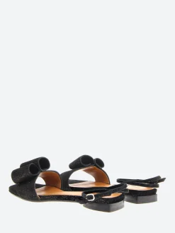 Coclico - Florance Sandal in Black Shimmer Suede