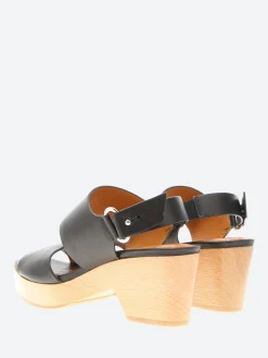 Coclico - Mini Clog in Black Leather