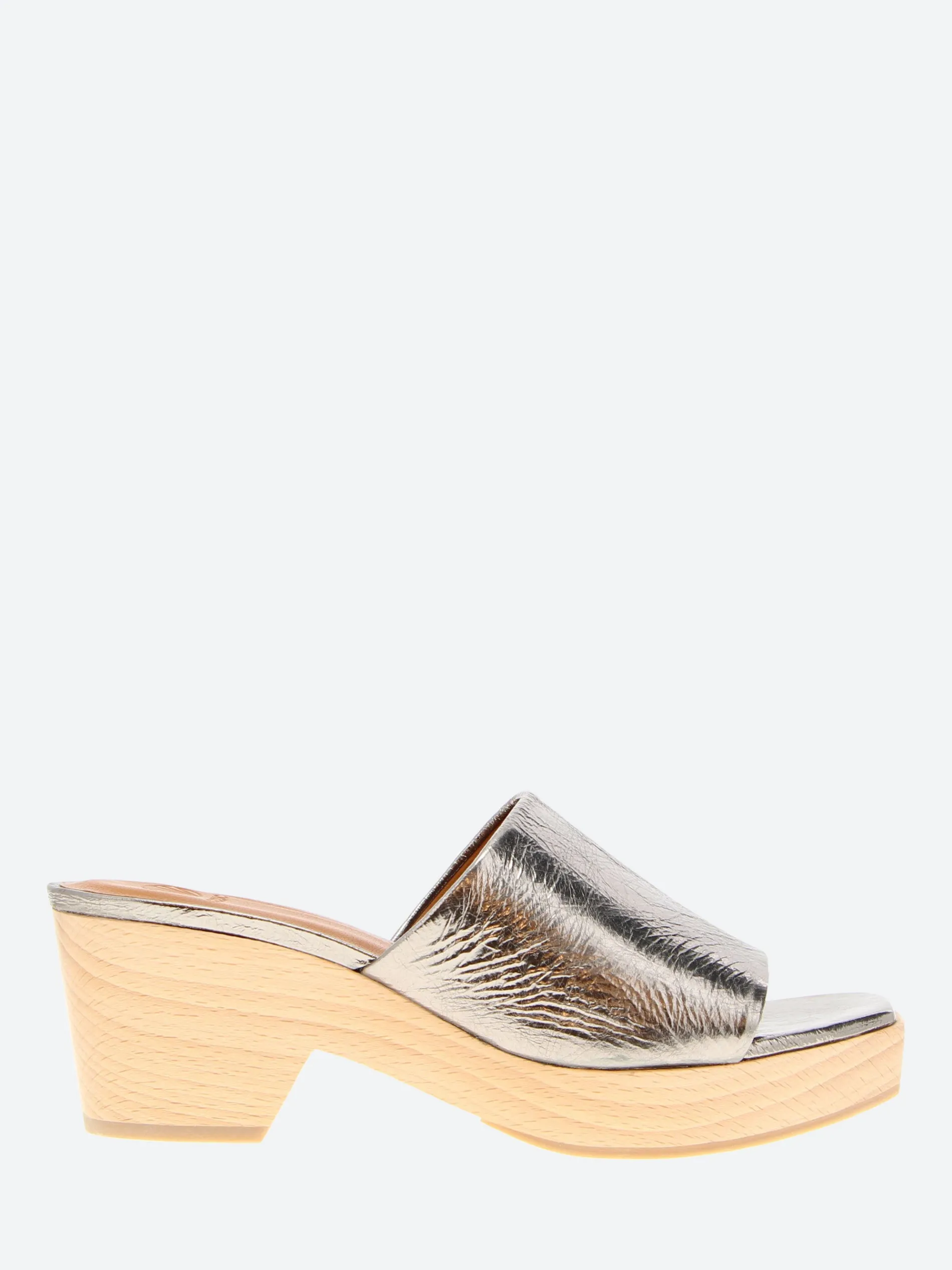 Coclico - Mist Clog in Acero Metallic Leather