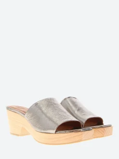 Coclico - Mist Clog in Acero Metallic Leather
