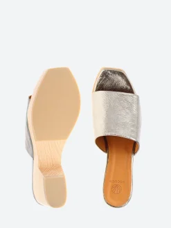 Coclico - Mist Clog in Acero Metallic Leather