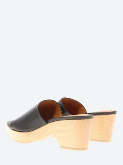 Coclico - Mist Clog in Black Leather