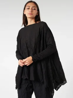 collection PRIVÉE? - Knitted Shirt in Nero/Lurex