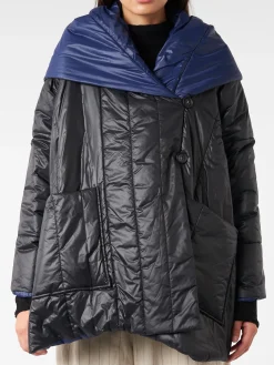 collection PRIVÉE? - Padded Coat in Nero/Blu