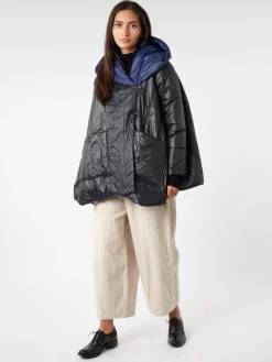 collection PRIVÉE? - Padded Coat in Nero/Blu