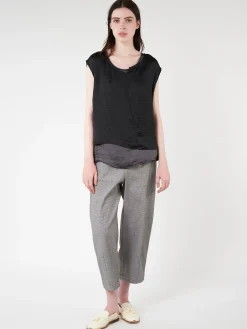 collection PRIVÉE? - RP710 Blouse in Nero/Grigio