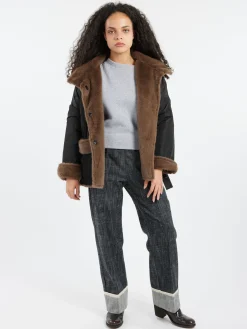 collection PRIVÉE? - RY8010 Jacket in Black and Brown