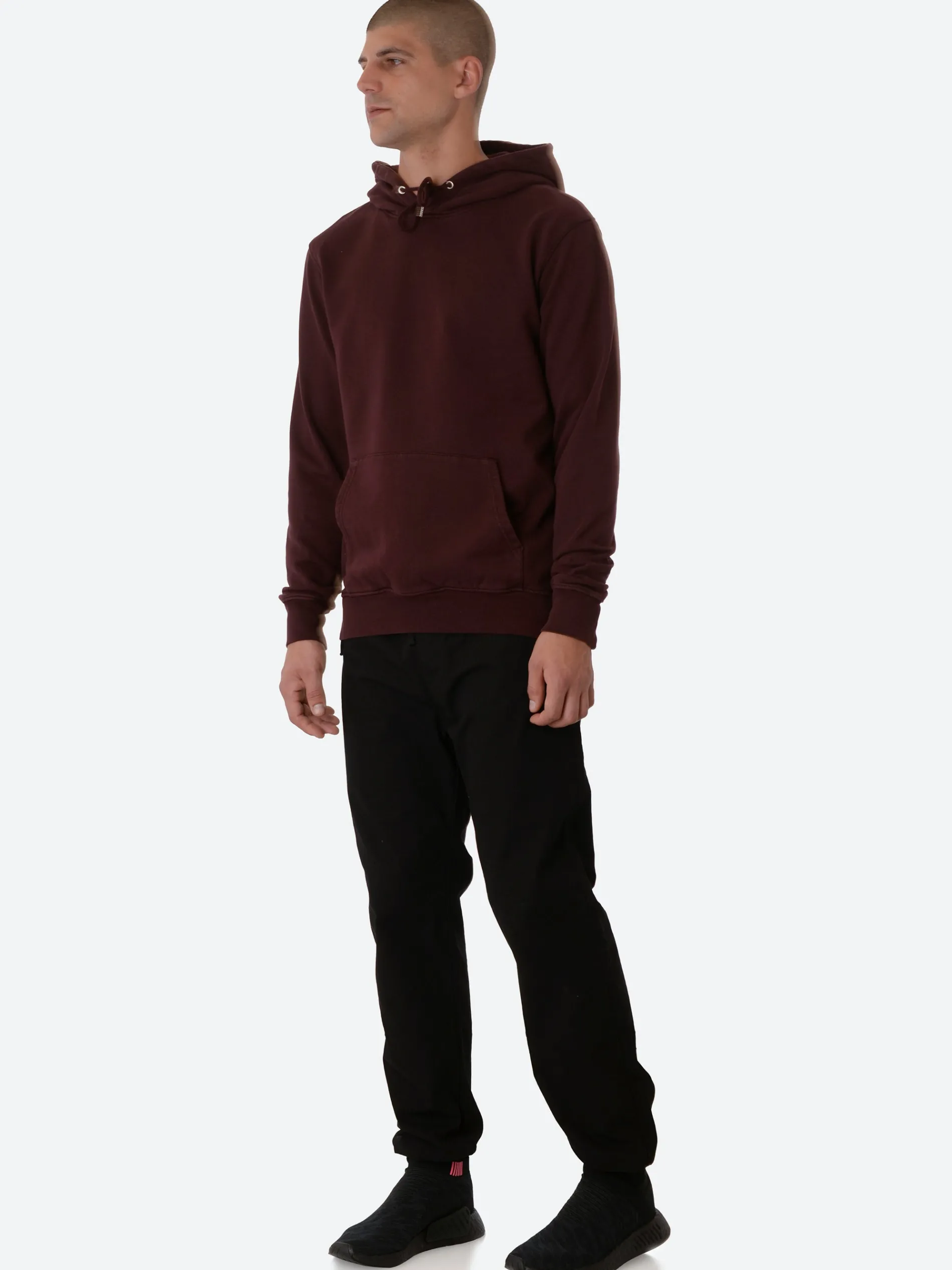Colorful Standard - Classic Organic Hoodie in Oxblood Red