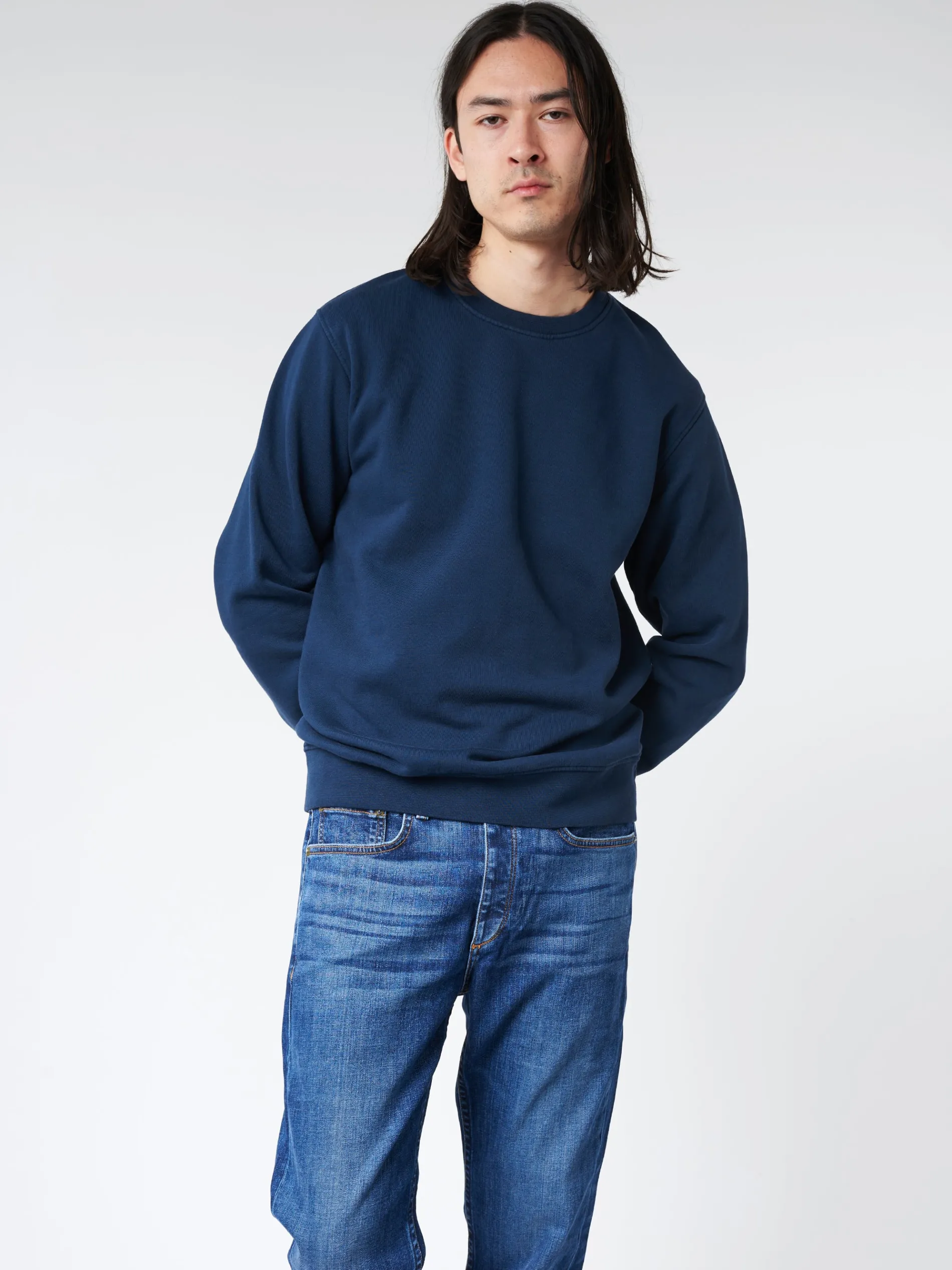 Colorful Standard - Classic Organic Crew in Navy Blue