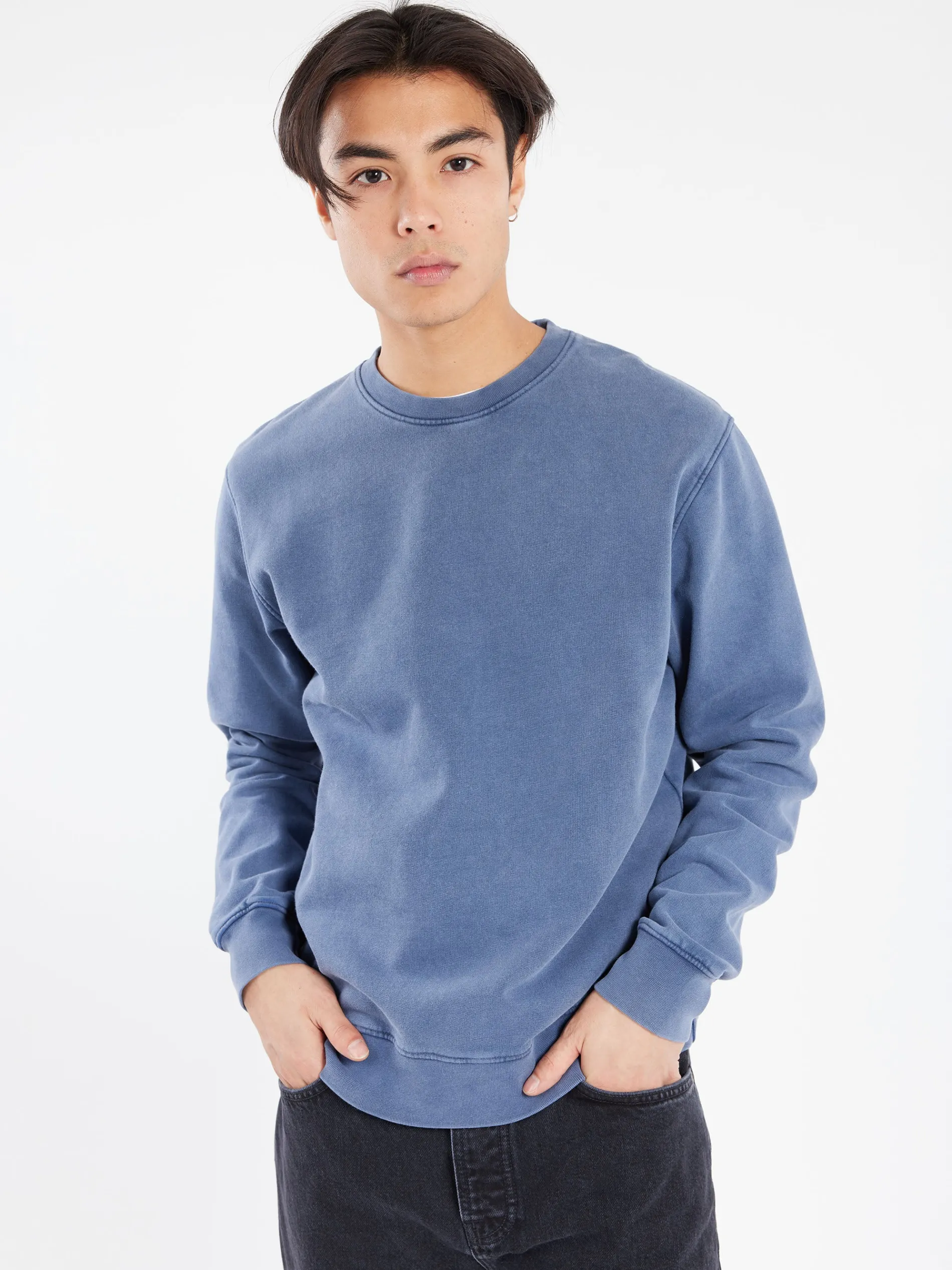 Colorful Standard - Classic Organic Crew in Neptune Blue