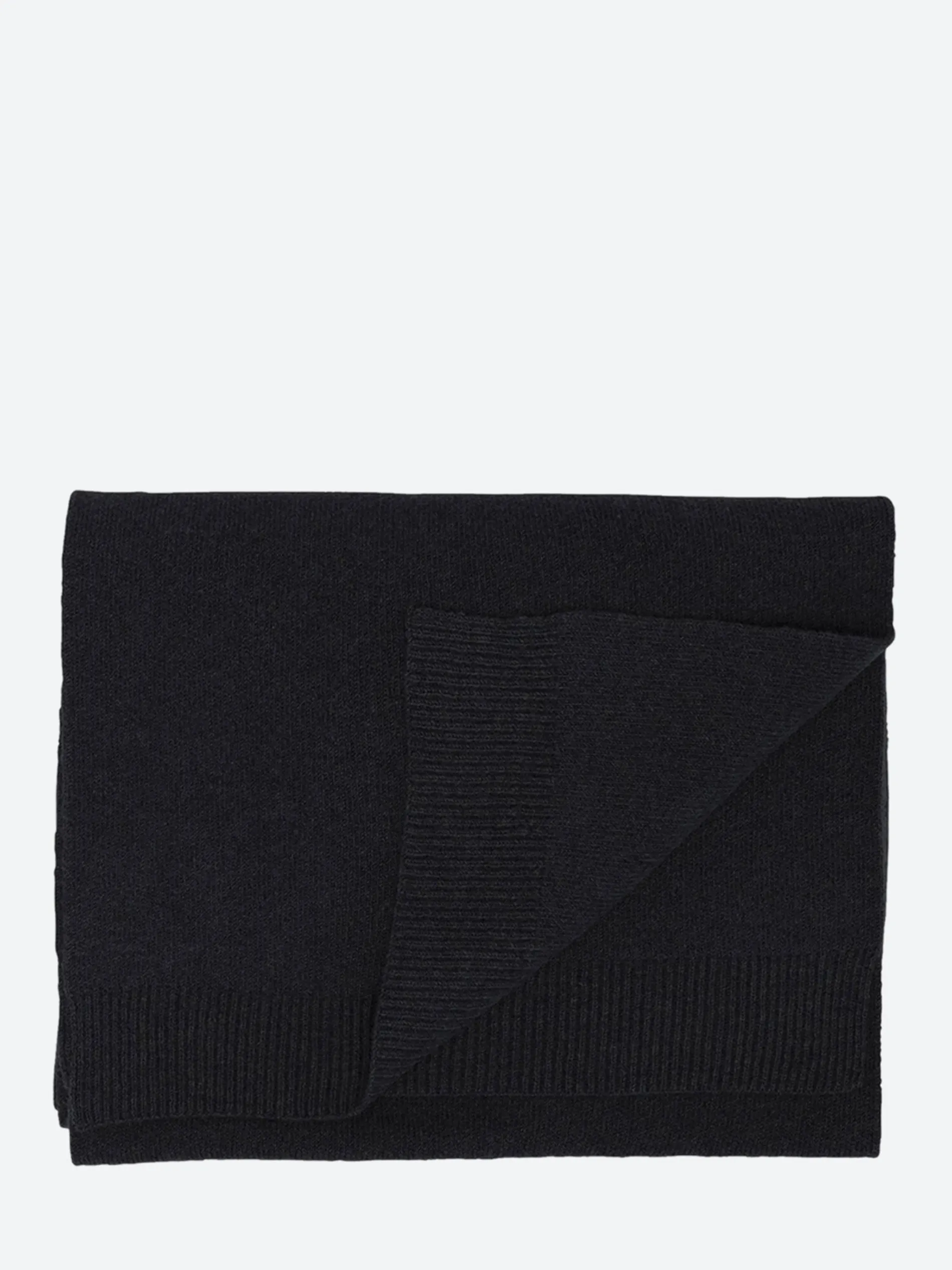 Colorful Standard - Merino Wool Scarf in Deep Black