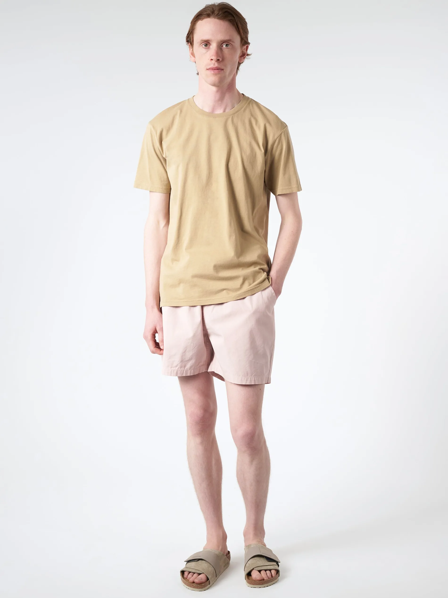 Colorful Standard - Organic Twill Shorts in Faded Pink