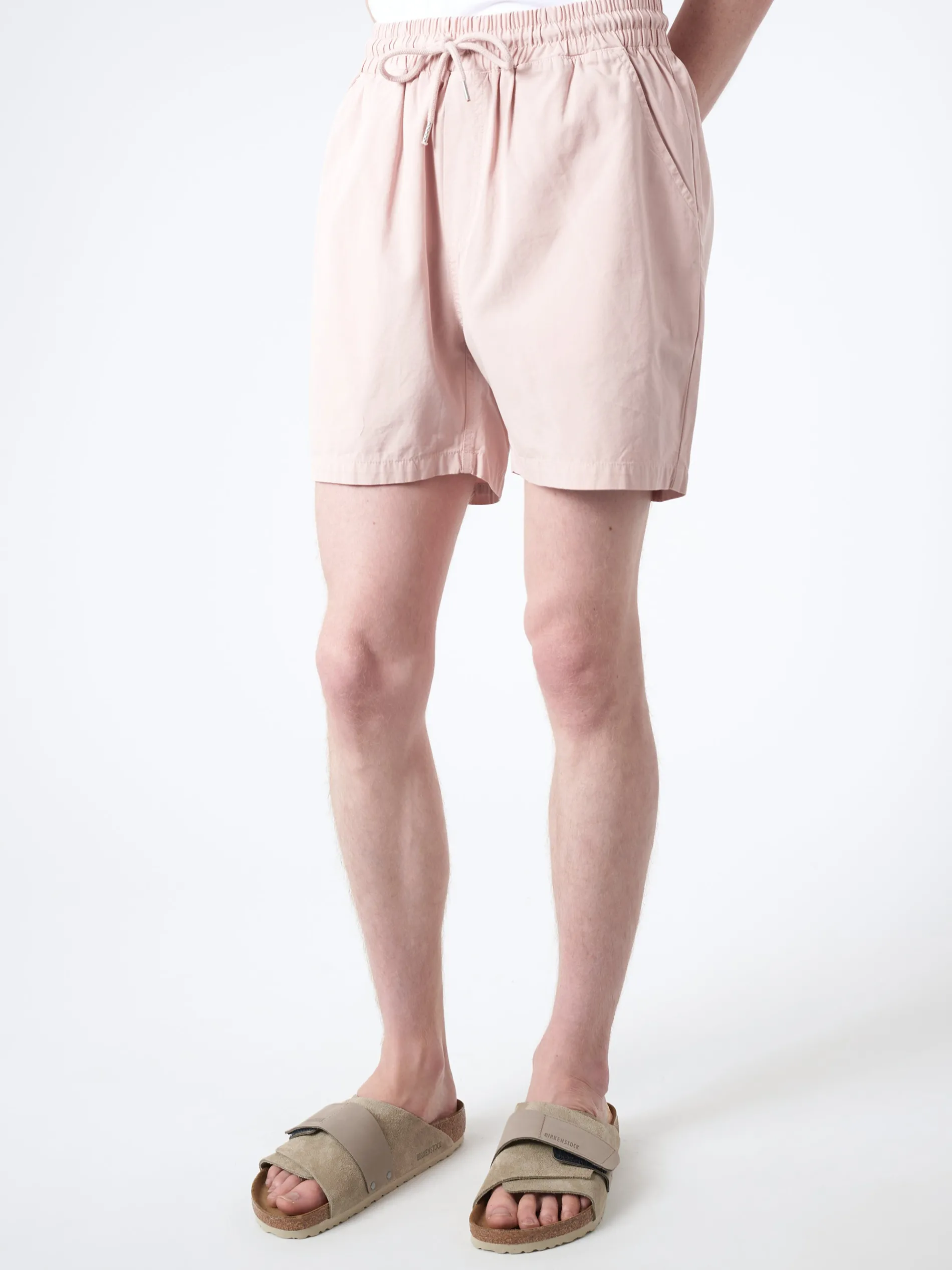 Colorful Standard - Organic Twill Shorts in Faded Pink