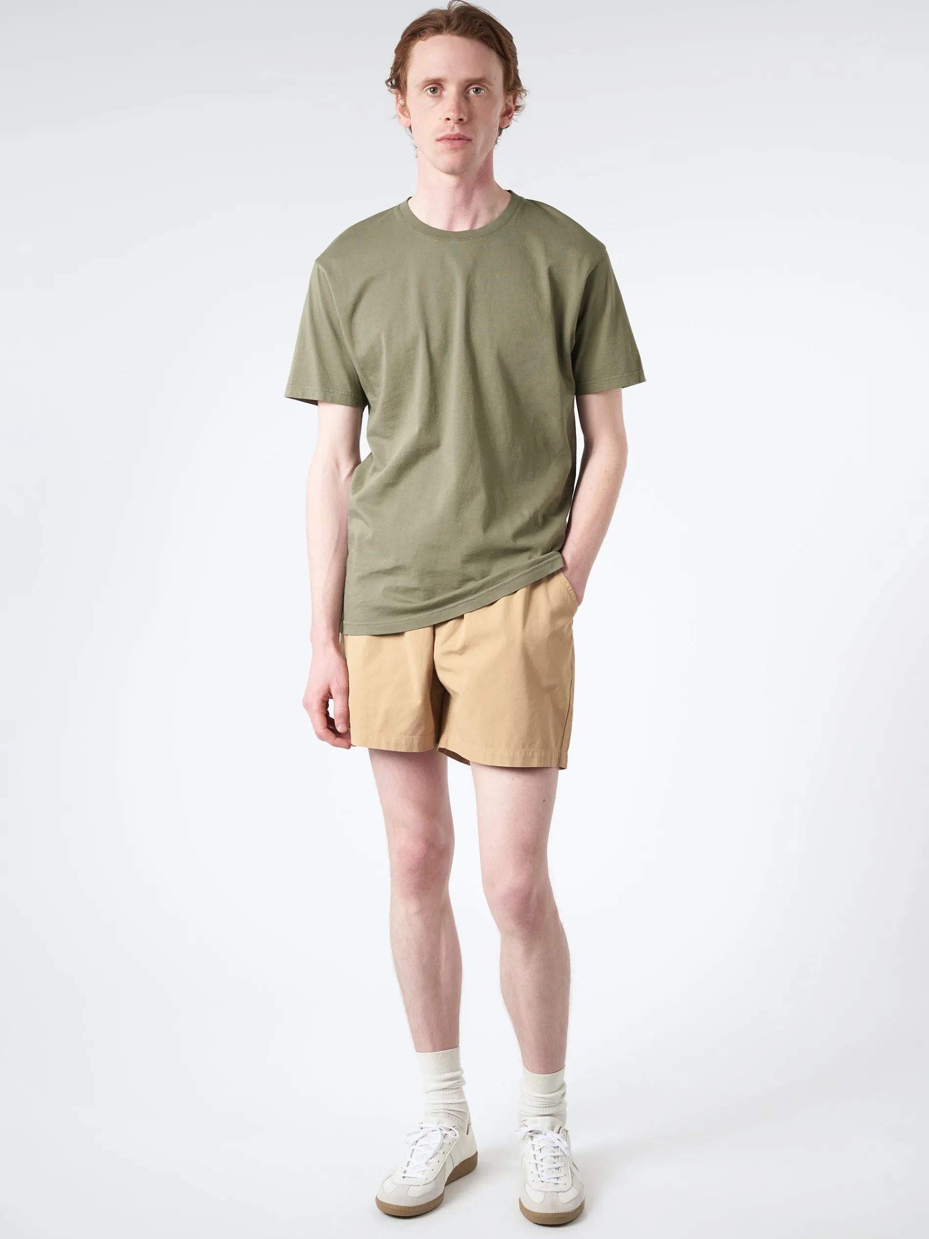 Colorful Standard - Organic Twill Shorts in Desert Khaki