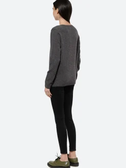 Colorful Standard - W Merino Wool Crew in Lava Grey