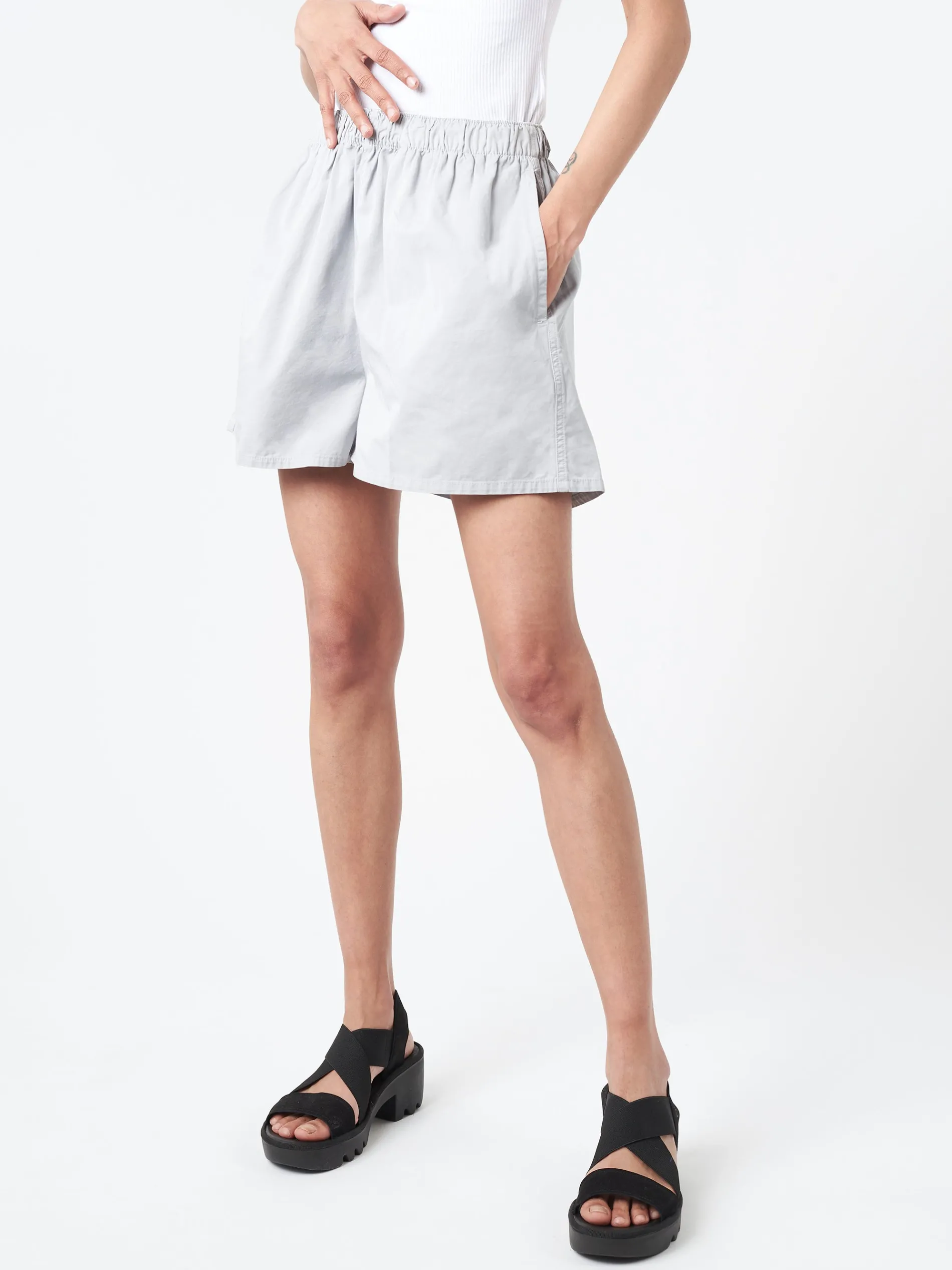 Colorful Standard - W Twill Shorts in Cloud Grey