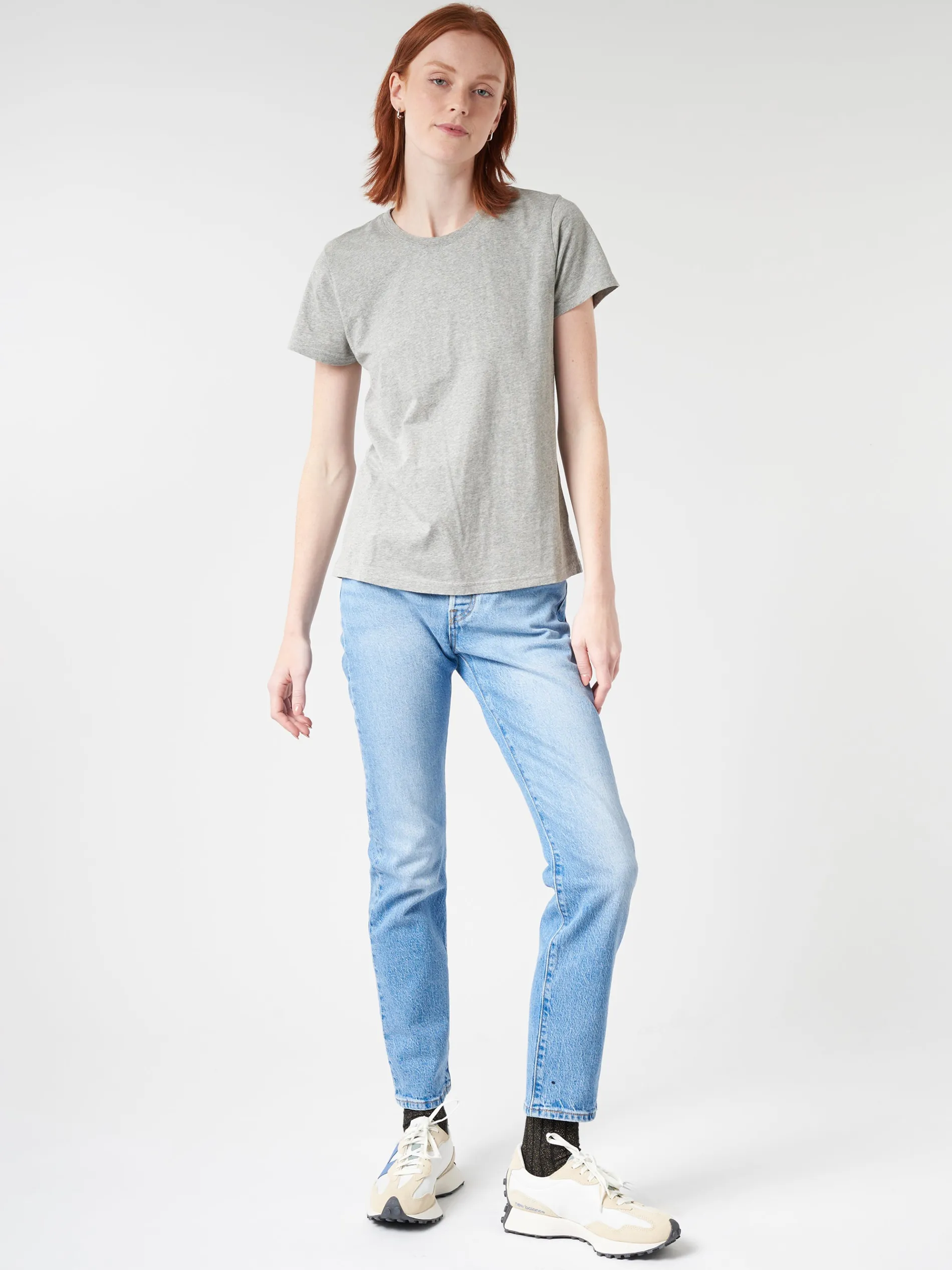 Colorful Standard - Women Light Organic Tee in Heather Grey