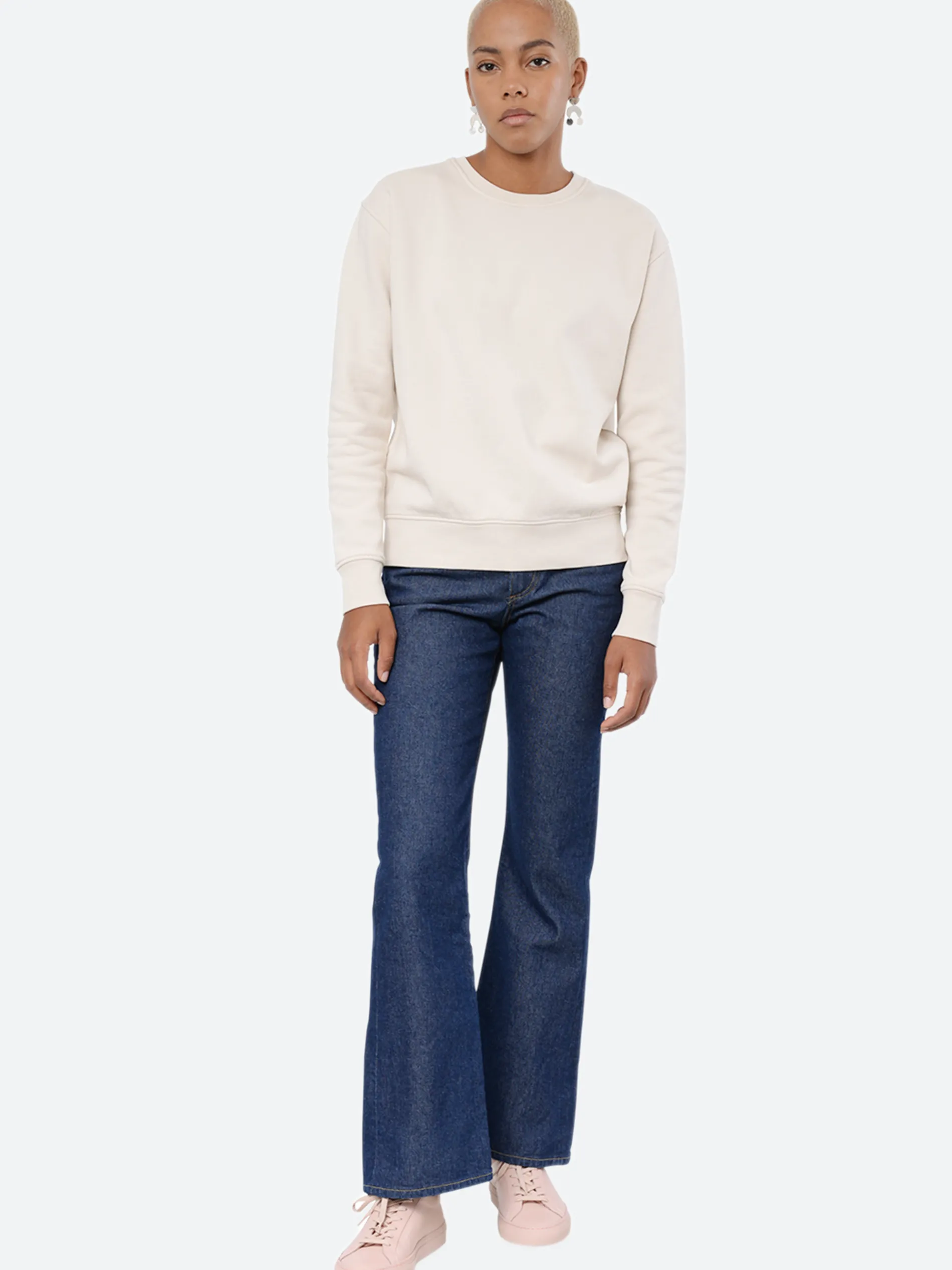 Colorful Standard - Women Classic Organic Crew in Ivory White