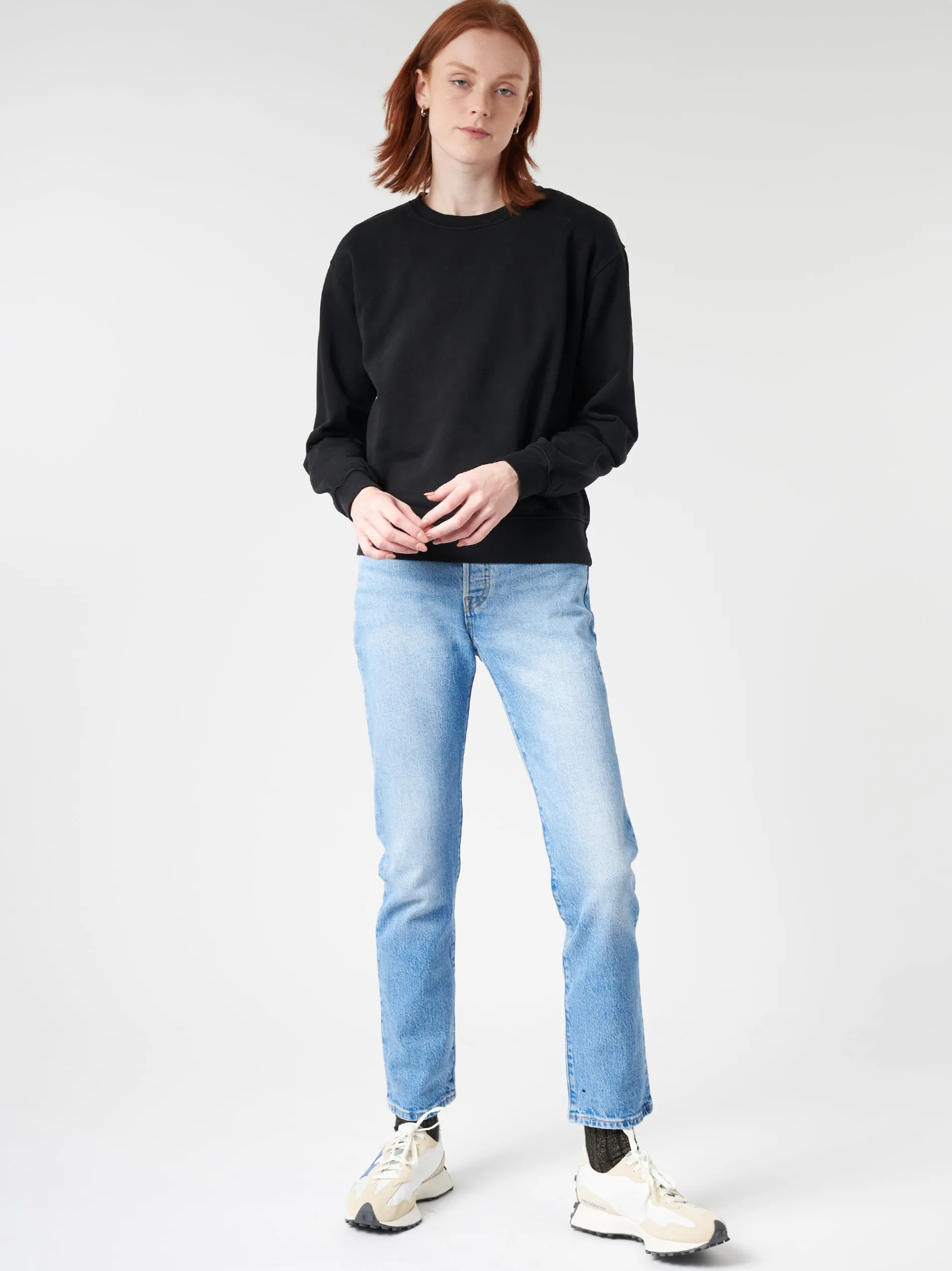 Colorful Standard - Women Classic Organic Crew in Deep Black