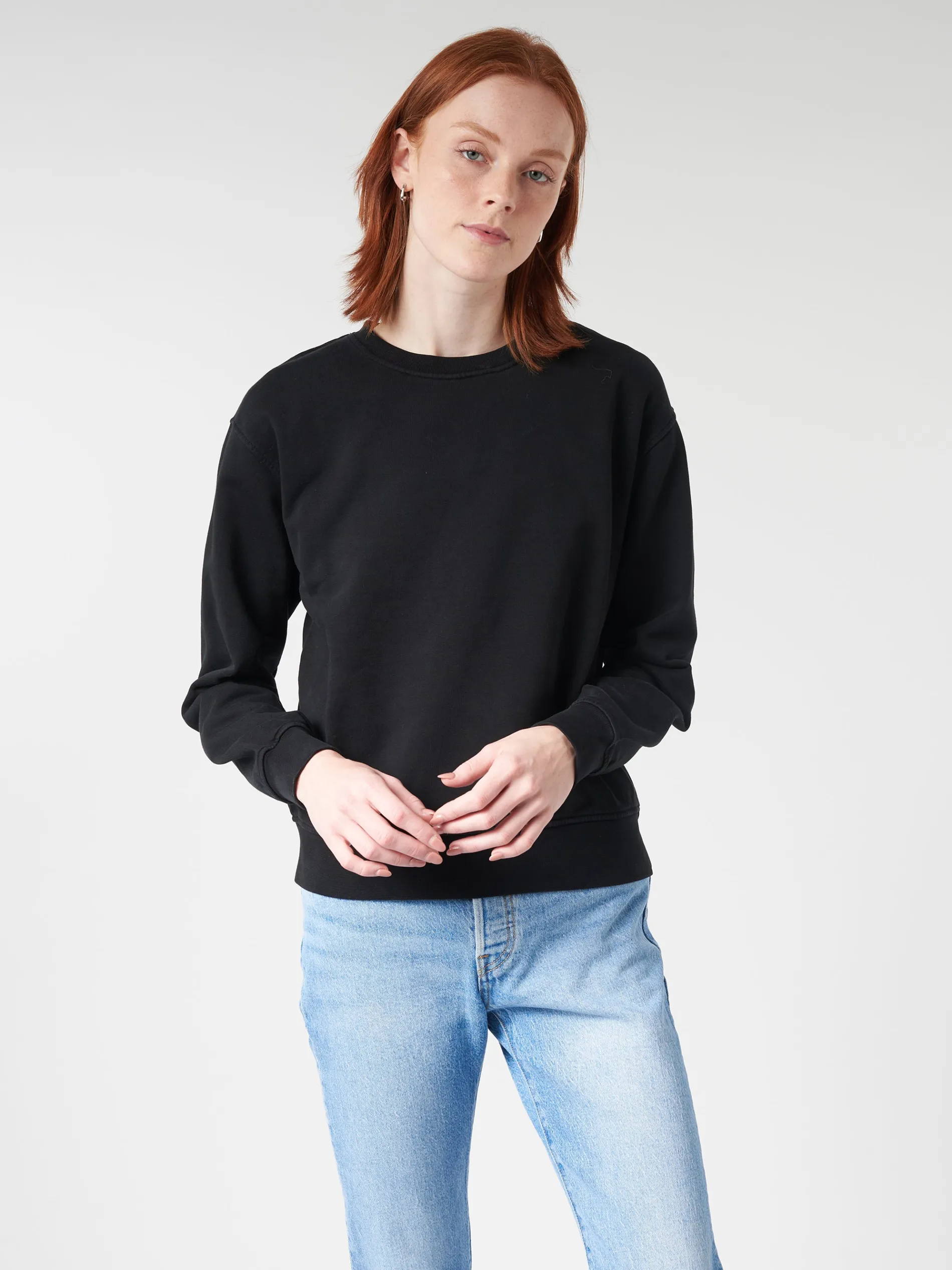 Colorful Standard - Women Classic Organic Crew in Deep Black