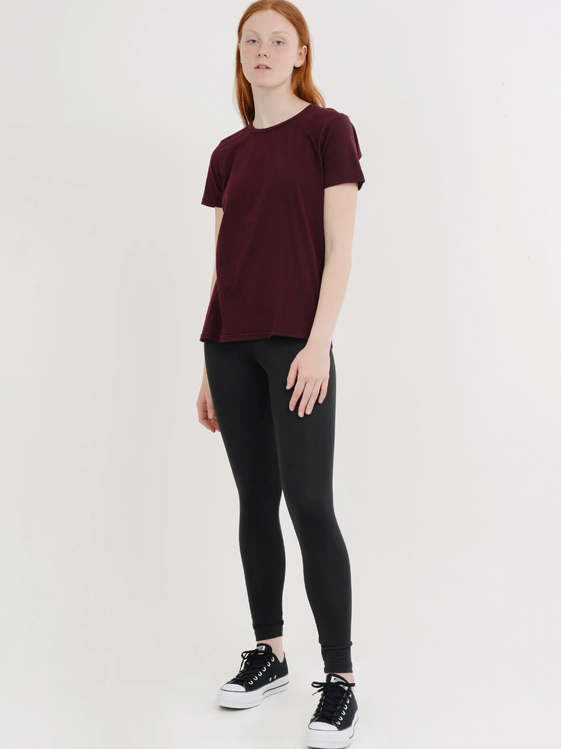 Colorful Standard - Women Light Organic Tee in Oxblood Red