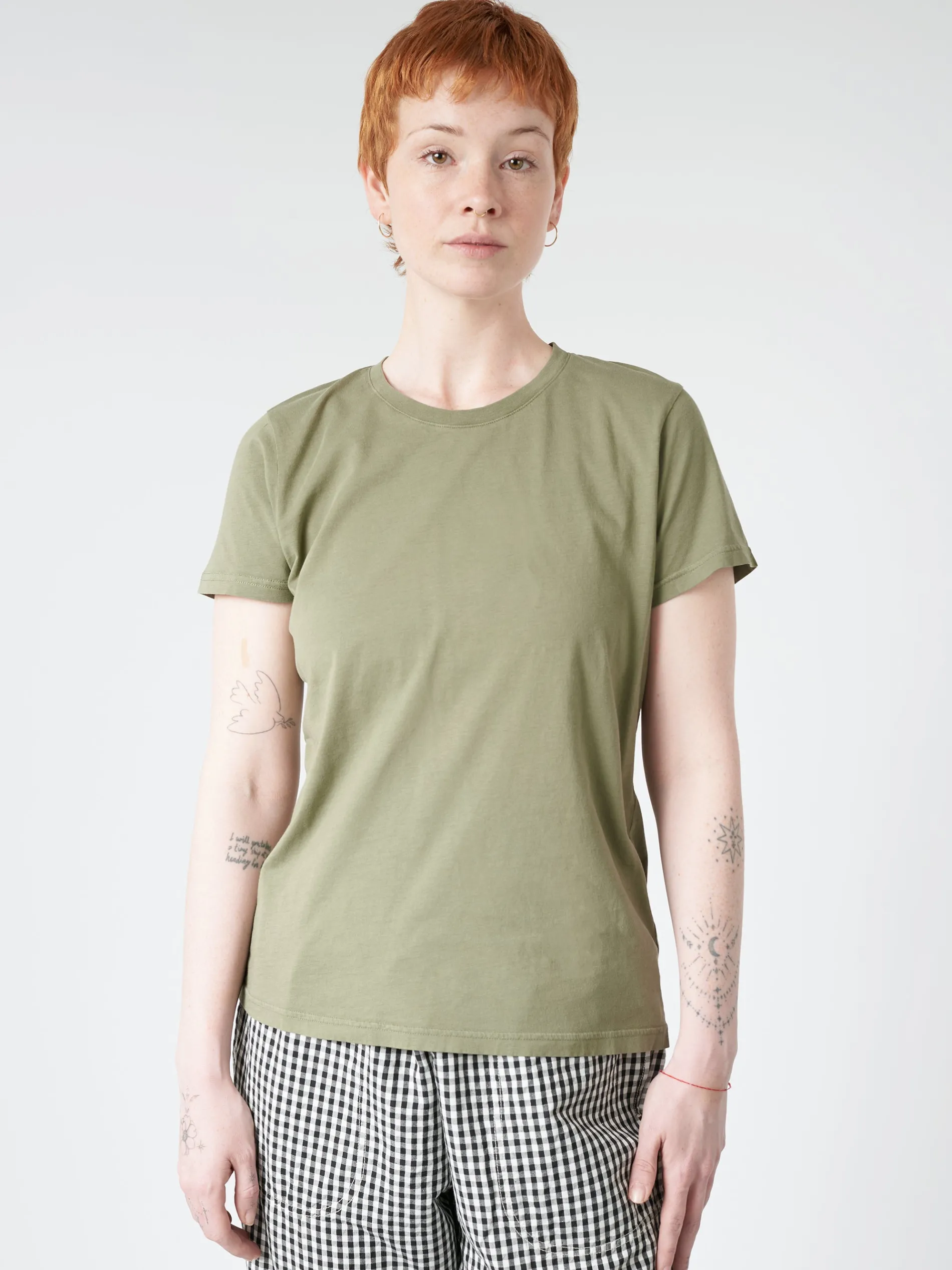 Colorful Standard - Women Light Organic Tee in Dusty Olive