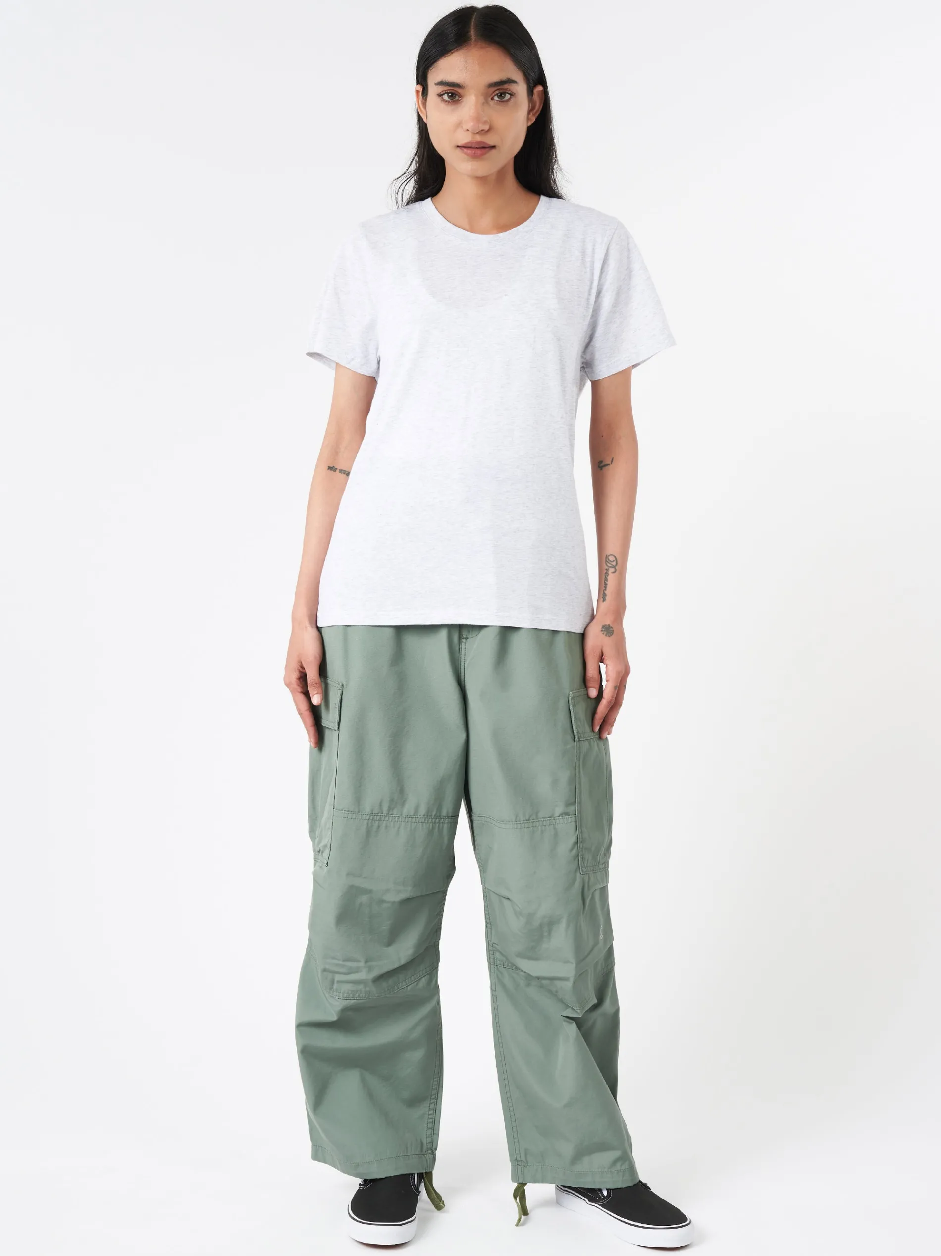 Colorful Standard - Women Light Organic Tee in Snow Melange (Light Grey)