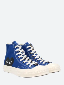 Comme des Garçons PLAY - Black Heart Chuck 70 High Top in Blue