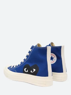 Comme des Garçons PLAY - Black Heart Chuck 70 High Top in Blue