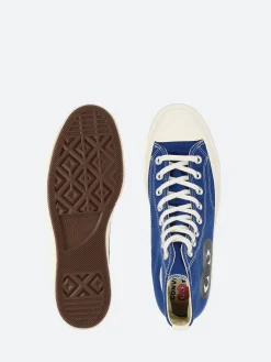 Comme des Garçons PLAY - Black Heart Chuck 70 High Top in Blue