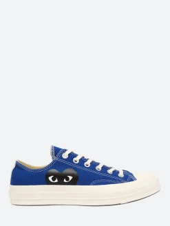 Comme des Garçons PLAY - Black Heart Chuck 70 Low Top in Blue