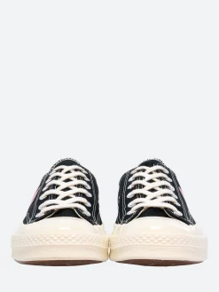 Comme des Garçons PLAY - Red Heart Chuck 70 Low Top in Black